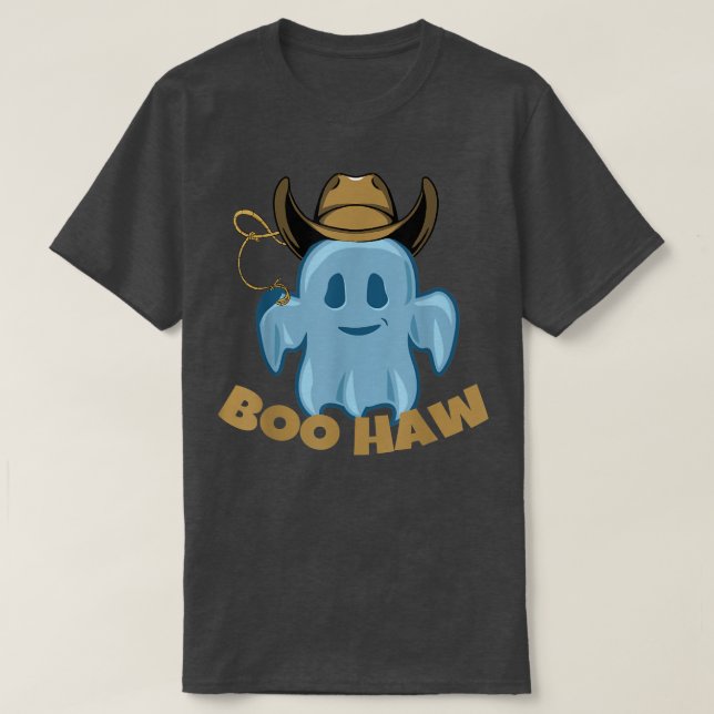 Boo haw cowgirl cowboyspöke western, , Hallmust T Shirt (Design framsida)