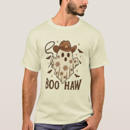 Boo Haw Cowgirl Ghost - Cute Westerna Halloween T Shirt