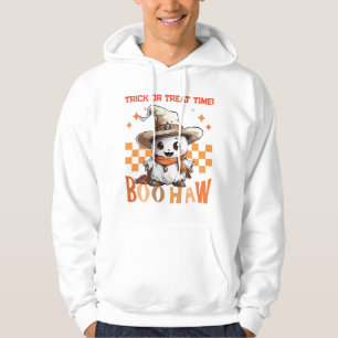 Boo Haw Cute Halloween T Shirt. Westerna Stil Hoodie