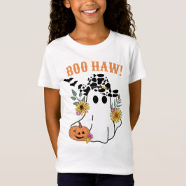 Boo Haw faller Halloween westernt cowboyspöke T Shirt