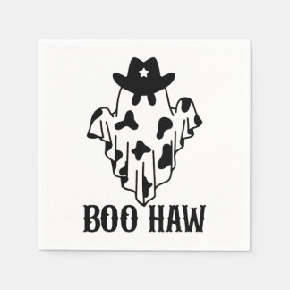 Boo Haw Funny Halloween Costume Ghost Western Spoo Pappersservett