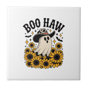 Boo Haw Ko Ghost Western Halloween Kakelplatta