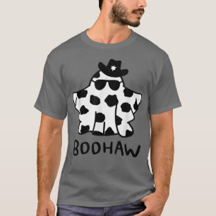 Boo Haw, Retro Boo Haw Ghost Cowbo Halloween T Shirt