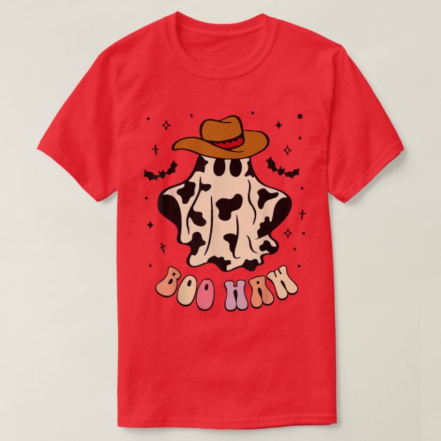 Boo haw spöke western cowboycowboyflicka roligt Ha T Shirt (Design framsida)