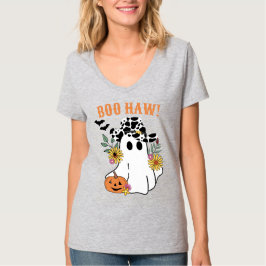 Boo Haw western Halloween boho cowboyspöke T Shirt
