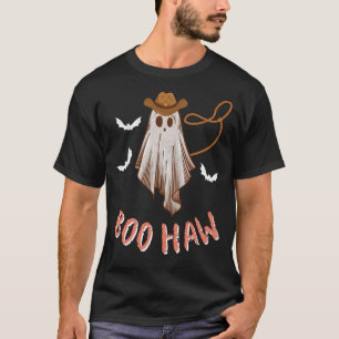 Boo Haw Western Retro Halloween T Shirt