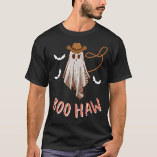 Boo Haw Western Retro Halloween T Shirt