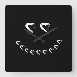 Boo Heart Wall Clock Fyrkantig Klocka