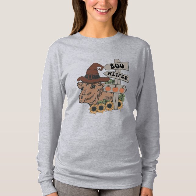 Boo Heifer T Shirt (Framsida)