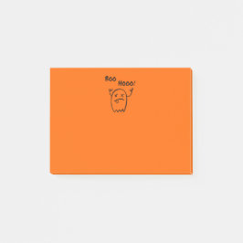 Boo Hooo Halloween Spöklikhet - enfärgad Post-it Block