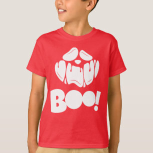 Boo Horror Ansikte Happy halloween T Shirt