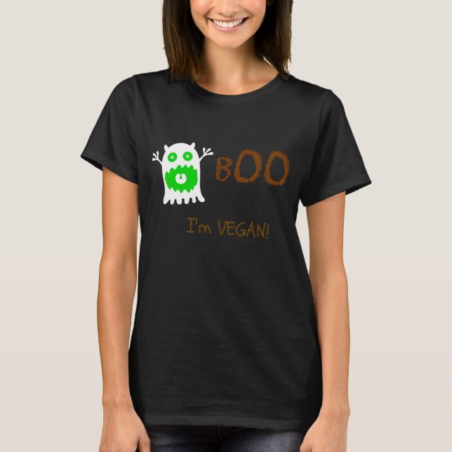 Boo I är Vegan T-Shirt (Framsida)