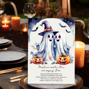 Boo I do Cute Spöken Halloween Möhippa Inbjudningar