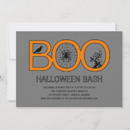 Boo! Inbjudan till halloween fest