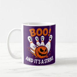 Boo It’s a Strike Funny Halloween Bowling Kaffemugg