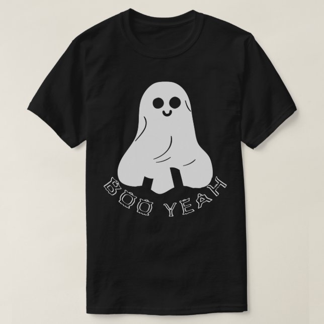Boo Ja Halloween Ghost T Shirt (Design framsida)