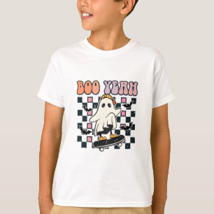 Boo Ja - Retro Cute Ghost Skateboard T Shirt
