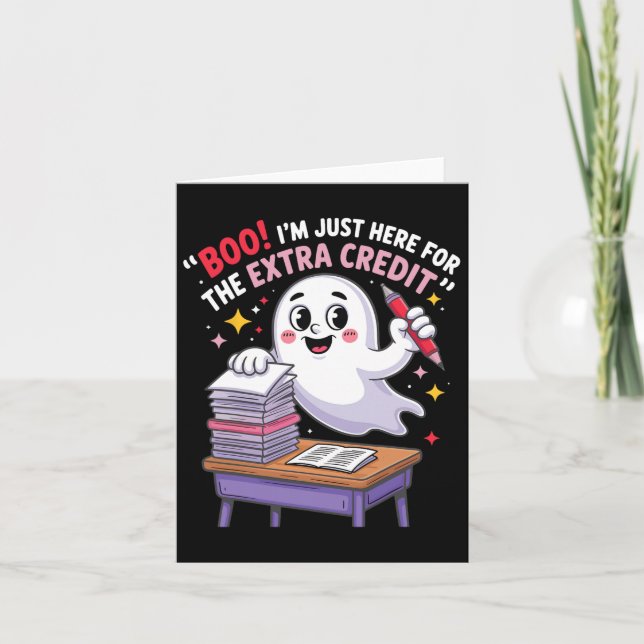 Boo jag är bara här för det extra betyget rolig sp kort (Framsida)