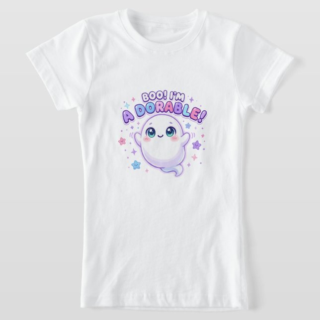 Boo jag är bedårande söt spöke t shirt (Laydown)