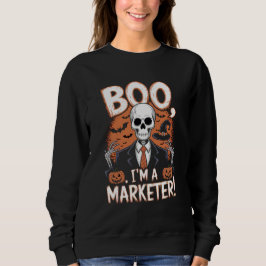 Boo jag är en markör Halloween Funny T Shirt