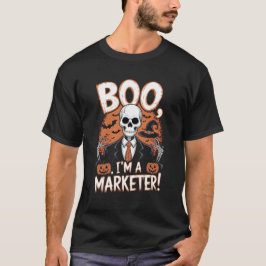 Boo jag är en markör Halloween Funny T Shirt
