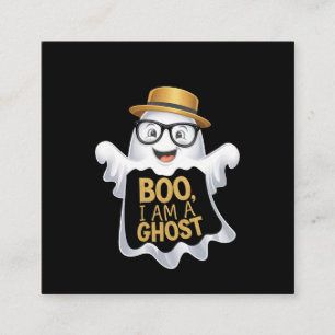 Boo, jag är Ghost-Roligt för Halloween Älskare Fyrkantigt Visitkort