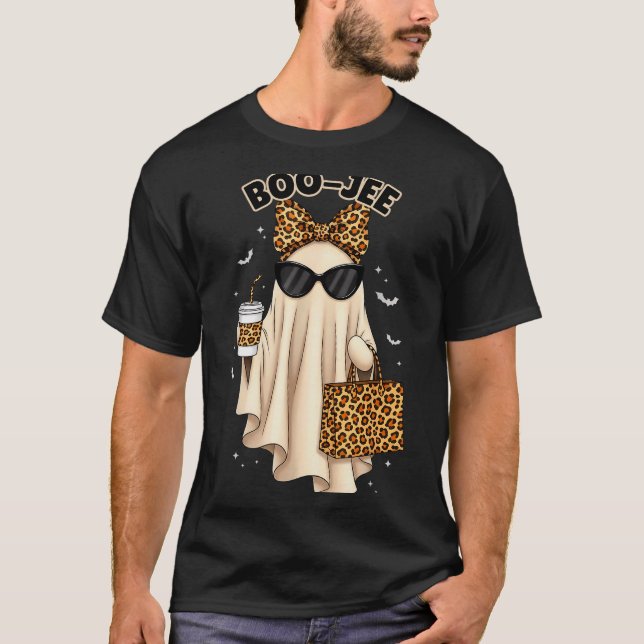 Boo Jee Boujee Ghost Halloween October Vibes Soky  T Shirt (Framsida)