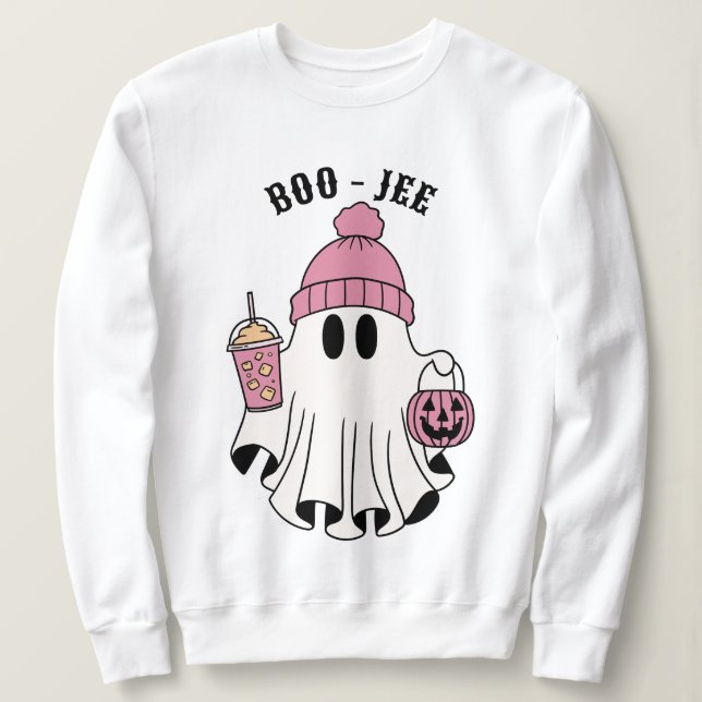 Boo-jee Cute Ghost Halloween T Shirt (Design framsida)