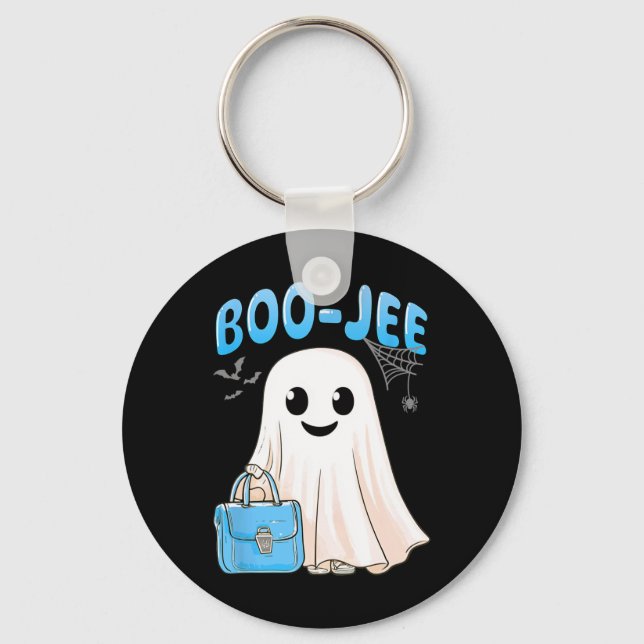 Boo-jee Ghost Boujee Halloween Costume Trick eller Nyckelring (Framsida)