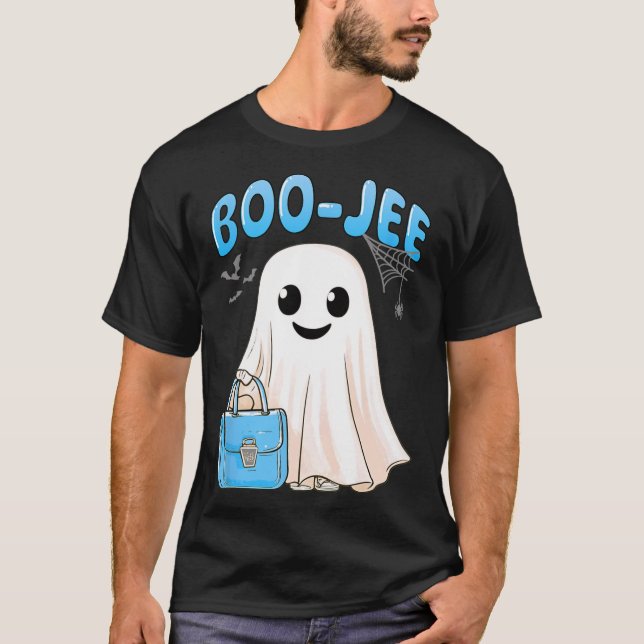 Boo-jee Ghost Boujee Halloween Costume Trick eller T Shirt (Framsida)