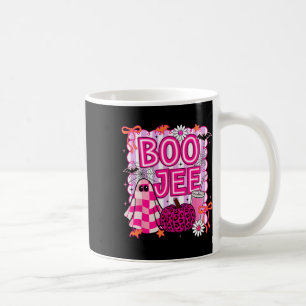 Boo Jee Ghost Coffee Coquette Bow Halloween Girl W Kaffemugg