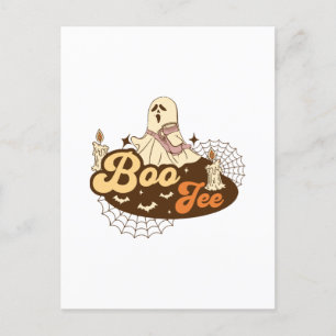 Boo-Jee Ghost Halloween roligt Vykort
