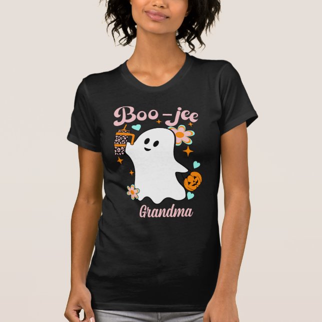 Boo-Jee Grandma | Retro Ghost T Shirt (Framsida)