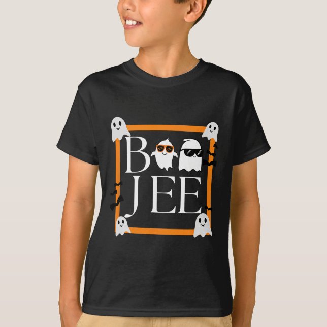 Boo Jee Halloween Ghost T Shirt (Framsida)