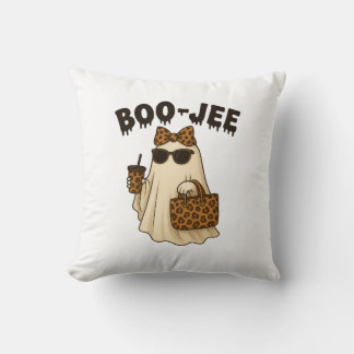 BOO-JEE Leopard Print Ghost Throw Pillow Kudde