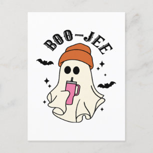 Boo-Jee roligt Halloween Tumbler-Inspired Ghost Vykort