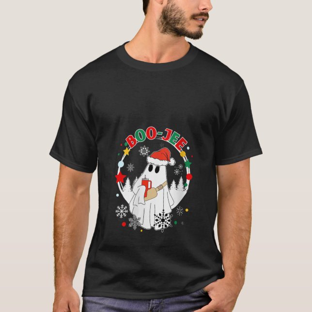 Boo Jee Santa Ghost Bougie Stanley och B T Shirt (Framsida)