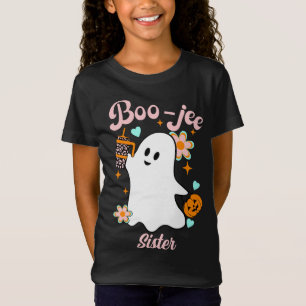 Boo-Jee Sister   Retro Ghost T Shirt