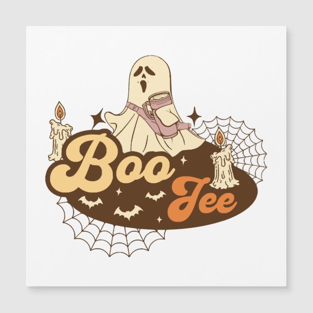 Boo-Jee spök Halloween rolig (Framsida)