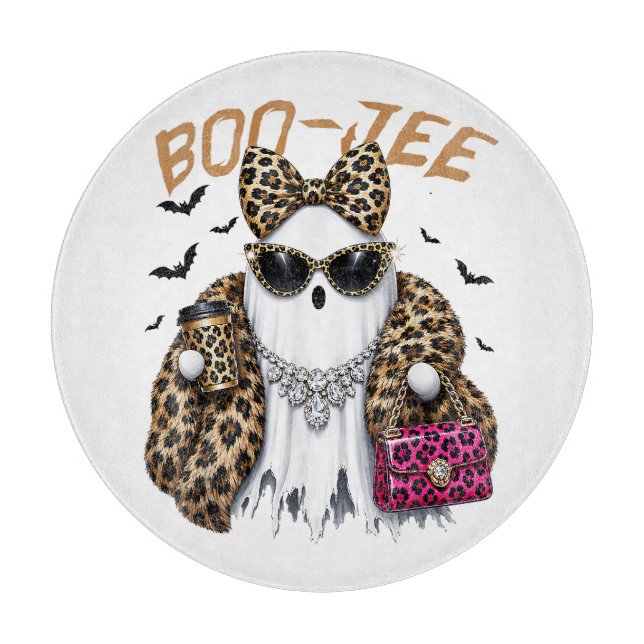 Boo-JEE Spök Leopard Coquette Halloween (Framsidan)