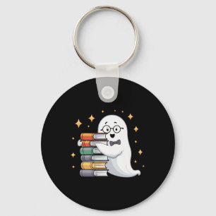 Boo-k Älskare Halloween Spöke Lärare Bok Stack Män Nyckelring