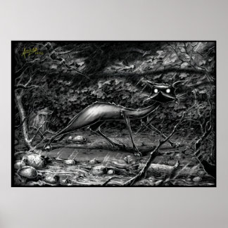 Boo Kattunge Caught i en åskstorm Poster