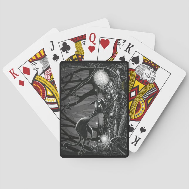 Boo Kattunge chases a Fairy Playcards Casinokort (Baksidan)