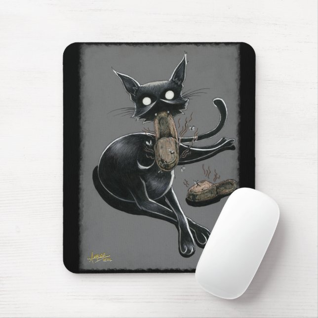 Boo Kattunge Eats Tofflor Mouse Pad Musmatta (Med mus)