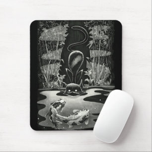Boo Kattunge Goes Fiske Mouse Pad Musmatta