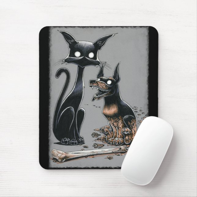 Boo Kattunge gör en Buddy Mouse Pad Musmatta (Med mus)