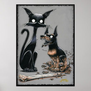 Boo Kattunge gör en Buddy-Poster Poster