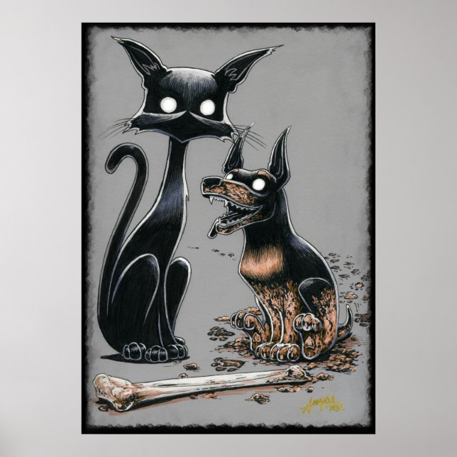 Boo Kattunge gör en Buddy-Poster Poster (Framsidan)