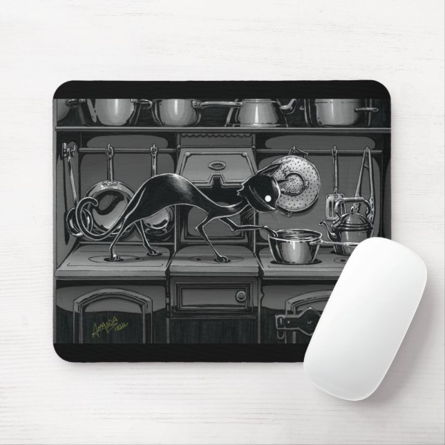 Boo Kattunge ser vad det är som kokar Mouse Pad Musmatta (Med mus)