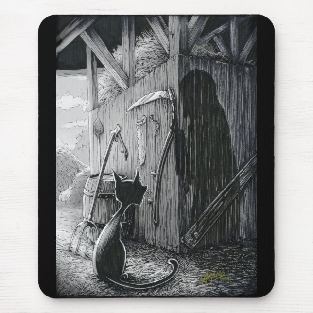 Boo Kattunge startar vid Shadows Mouse Pad Musmatta (Framsidan)